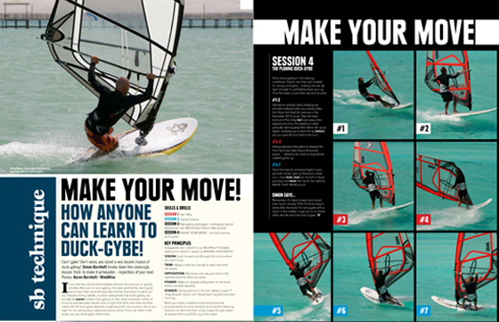 Windsurfing Technique Photoshoot for Boards Magazine